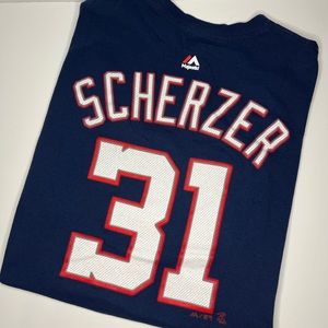 Washington Nationals Scherzea 31 T-Shirt Used
